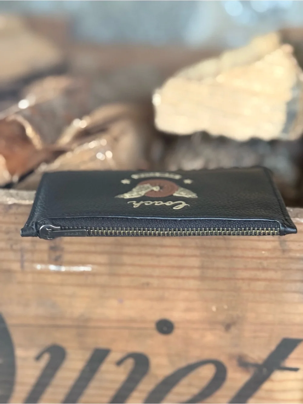 Coach NY EZ Rider zip card case
